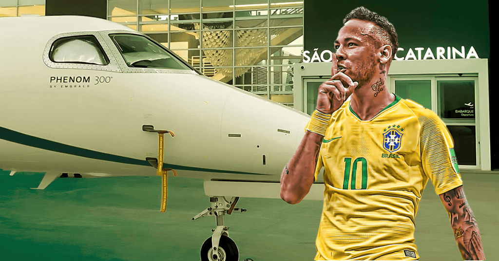 Por que Neymar desembarcou em São Roque e não em SP O aeroporto tem um diferencial surpreendente